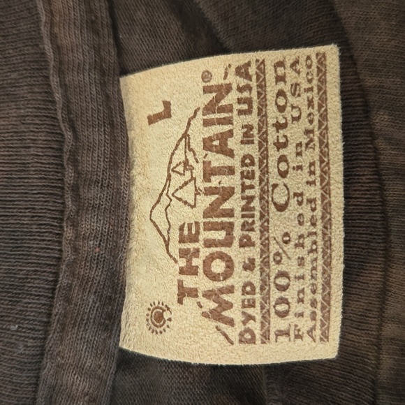 The Mountain Earthy Brown Cotton Tee - Picture 2 of 2